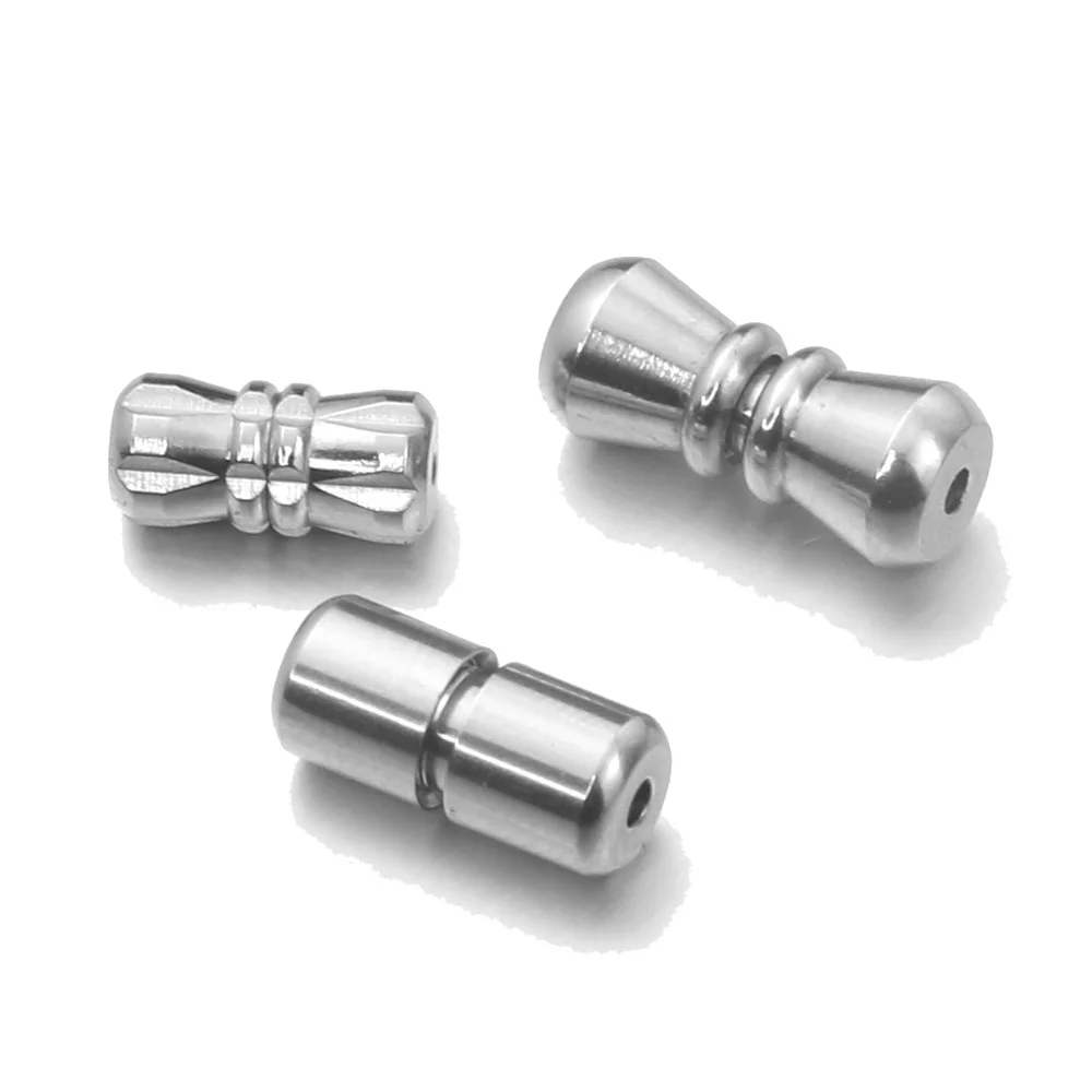 PandaHall Lot De 120 Fermoirs à Vis En Laiton Pour Fabrication De Bijoux, 3 Styles, Platine Et Doré