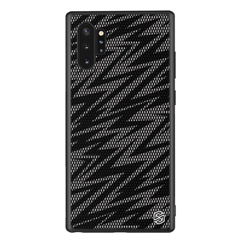 Чехол для samsung Galaxy Note 10 10+ Plus Pro 5G, чехол NILLKIN Twinkle, полиэфирные Светоотражающие Чехлы для samsung Note10 - Цвет: Lightning Black