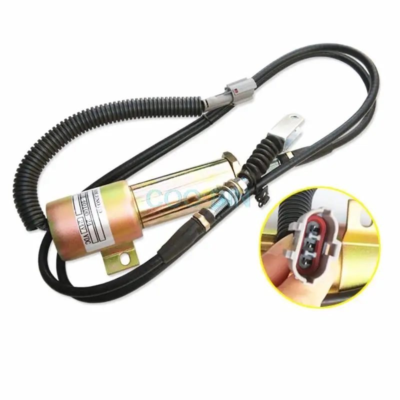 For HYUNDAI 215-7 R215-9 Excavator excavator flameout solenoid valve parts | Автомобили и мотоциклы