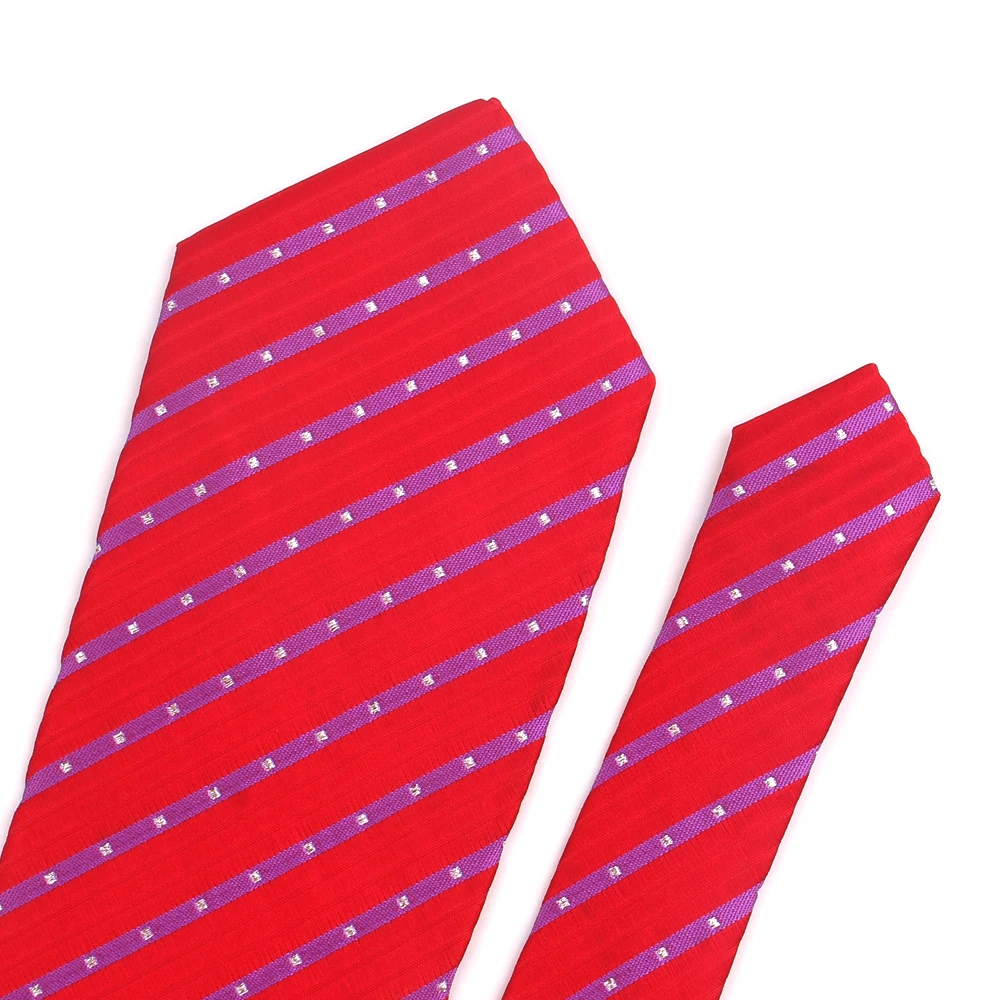 Красный галстук для мужчин и женщин мужской классический полосатый костюмов в