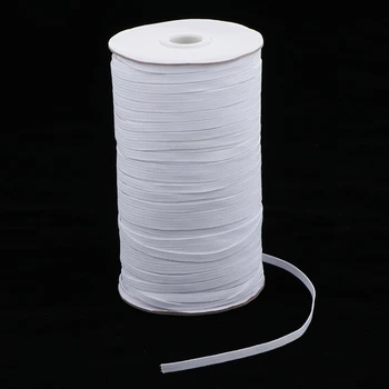 

180m elastic band rubber rope ribbon sewing trimming strap white 5mm