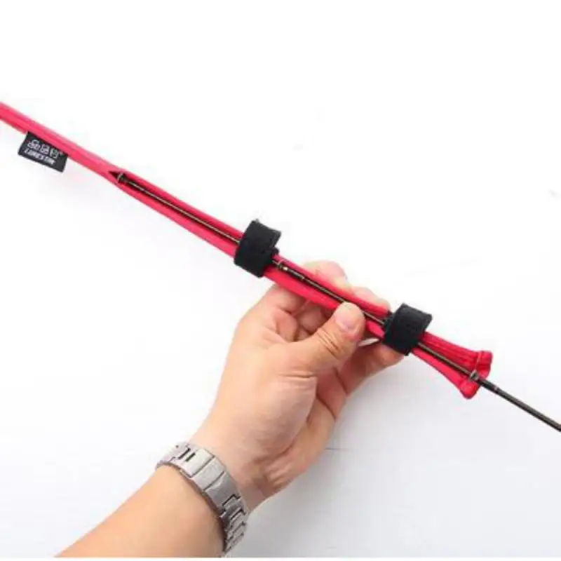 Fishing Rod Covers Pole Glove Protective Sleeve Oxford Clothes Fish Rod  Protector+Tie Wrapping Band Belt Fishrod Accessories