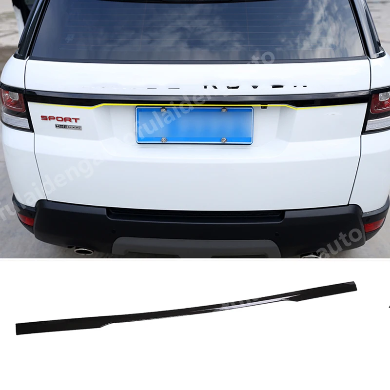 

Верхняя черная крышка багажника из АБС-пластика, накладка на губы для Land Rover Range Rover Sport 2014-2017, аксессуары для стайлинга автомобиля