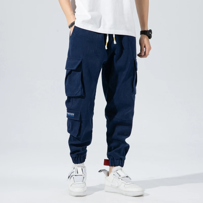 pants fashion 2021Hip Hop Joggers Men Cargo Pants Pockets Track Tactical Casual Techwear Male Trousers Sweatpants Sport Streetwear Size 8XL casual pants for men Casual Pants