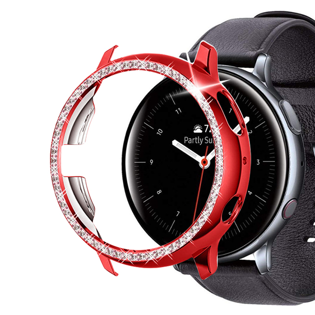 Diamond Case For Samsung Galaxy Watch Active 2 40mm 44mm Bumper Protective cover For Active 1 Smart Watch Accessories