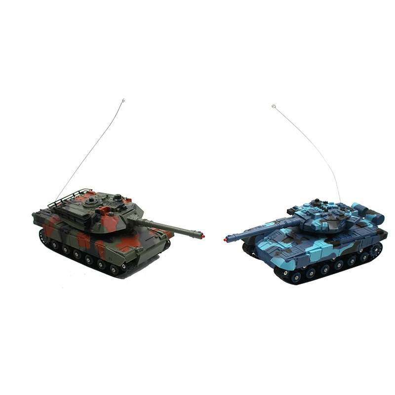 Маленький детский игрушечный автомобиль, двойной боевой танк, автомобиль с дистанционным управлением, автомобиль с защитой от падения, детская развивающая игрушка, Радиоуправляемый автомобиль