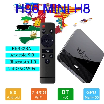 

H96 Mini H8 Android TV Box Android 10 2GB 16GB RK3228 BT4.0 2.4G/5G Wifi 4K Google Play Netflix Youtube Media Player smartTV BOX