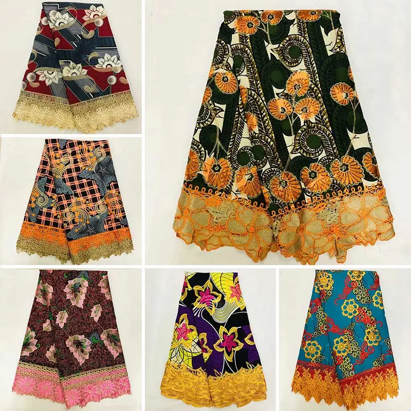 

High-End Lace Fabric 2018 Wax Cord Lace Fabric African Lace Fabric New Wax Cord Lace For Women Wedding Party Dress LAI03