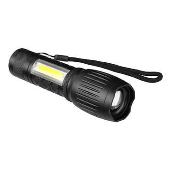 

Zoomable LED Flashlight With Rope Super Bright Camping Hiking Waterproof Flashlight 18650 Camping Torch Hiking Flashlight