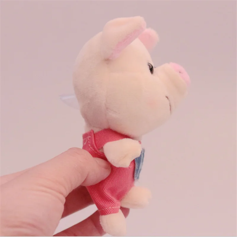 ANDANWEIRAN 1PCS Hot Sale 12cm Creative Pig Plush Toy PP Cotton Decorative Pendant Toy Boy Girl 5