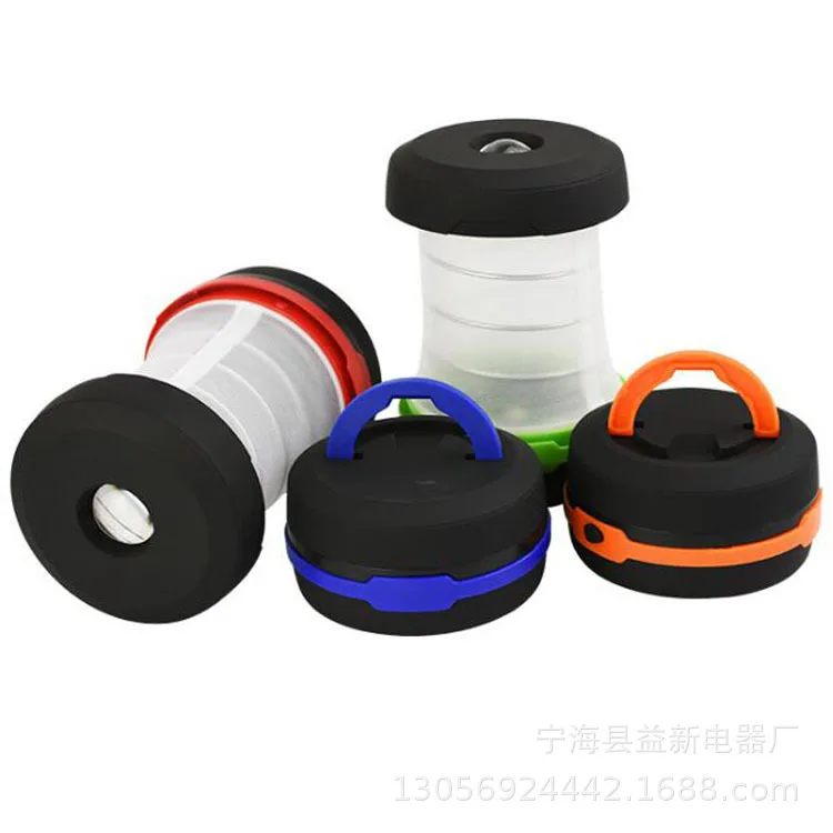 

LED Light for Camping Spring Extendable Outdoor Camping Light Folding Small Emergency Household Lantern