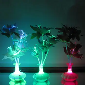 

LED Romantic Fiber Optic Flower Night Light Christmas Decoration Gift Creative