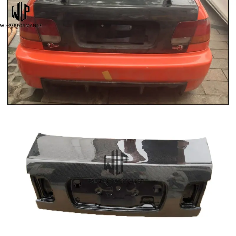 EK3 E46 карбоновое волокно Задняя Крышка багажника Bonnets автомобильный комплект кузова для Honda Cicvic EK3 96-up Автомобиль Стайлинг использование