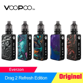 VOOPOO Drag 2 Refresh TC Kit with 4.5ml PNP pod Tank PnP-VM1 PnP-VM6 Coils E-cig Kit 18650 177W TC box mod Vape kit Vaporizer
VOOPOO Drag 2 Refresh TC Kit with 4.5ml PNP pod Tank PnP-VM1 PnP-VM6 Coils E-cig Kit 18650 177W TC box mod Vape kit Vaporizer
