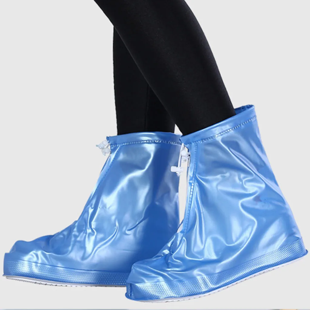 ПВХ Интегральная Форма Водонепроницаемый многоразовое покрытие на обувь от дождя сапоги противоскользящие высокие уличные туфли Чехлы#1