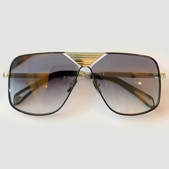 

Flat Top Oversize Square Sunglasses Women Fashion Retro Gradient Sun Glasses