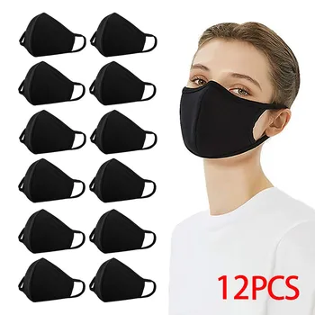 

Wholesale Unisex layer fabric Face Mouth Mask Washable Reusable Mask Mask Windproof Respirator can be washed reused #2