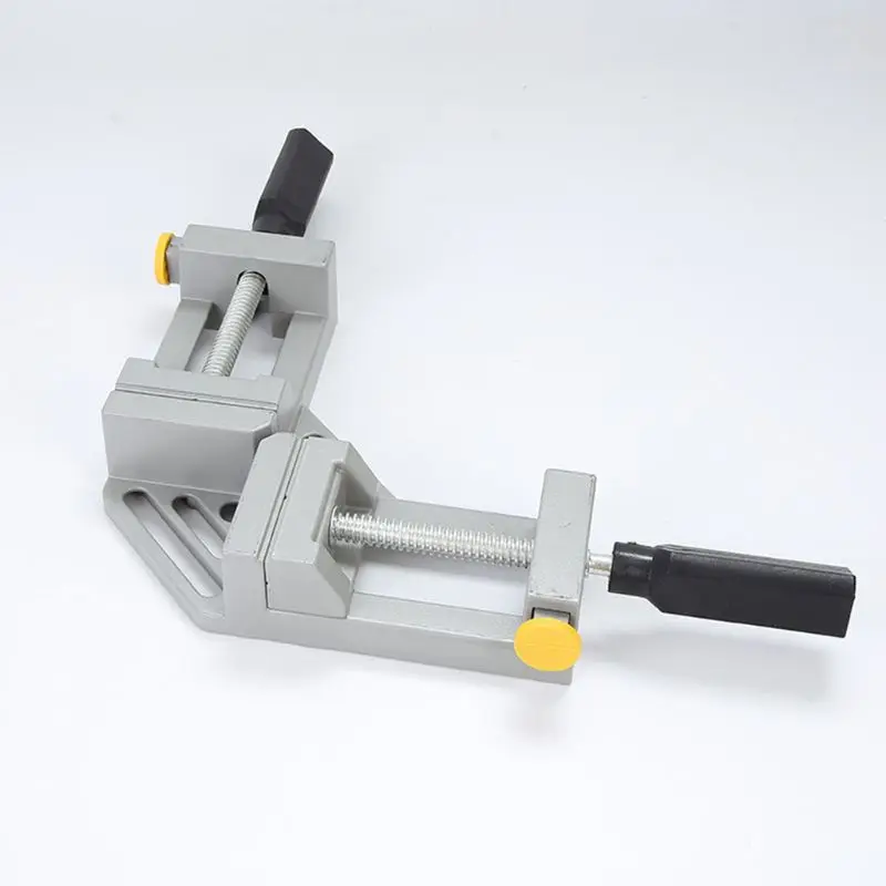 90 Degree Corner Clamp Right Angle Clamp Aluminum Alloy Made Adjustable Swing Jaw Woodworking Vice Wood Metal Welding Gussets
