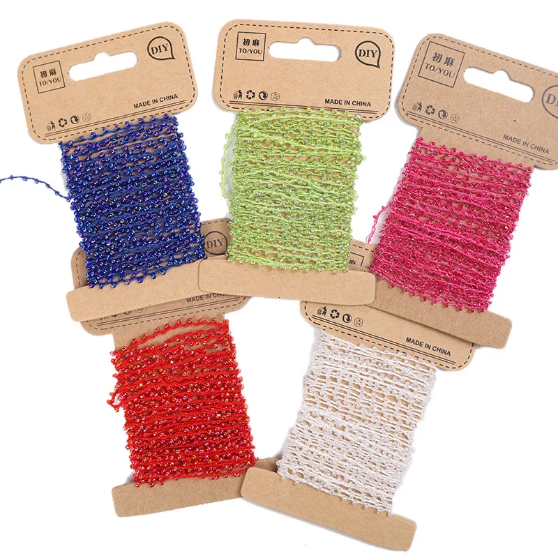 Xugar Crystal Beaded Cords For DIY Handmade Bracelet Necklace Accessories Nylon Rope Bead Decorative Curtain Home Decoration | Дом и сад