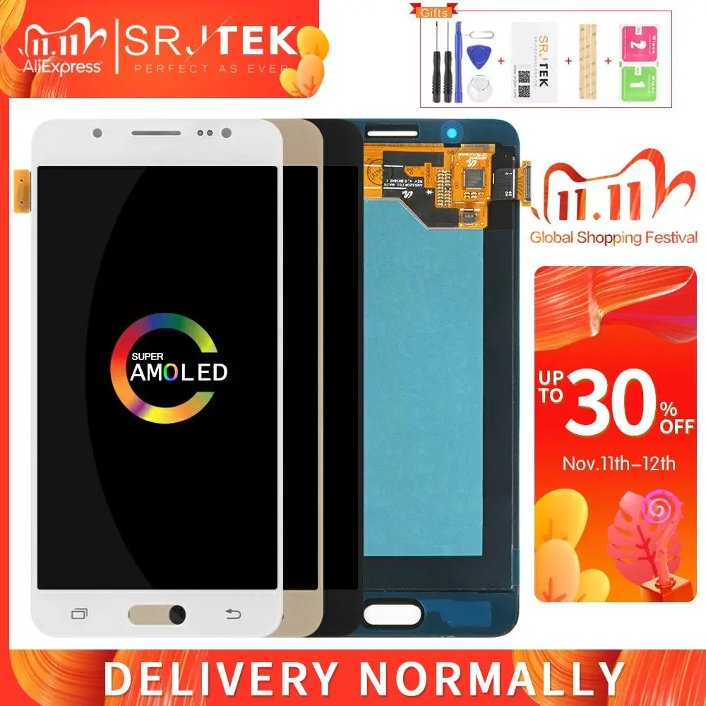 AMOLED/OLED для Samsung Galaxy J5 2016 J510 ЖК дисплей сенсорный экран дигитайзер Сенсорное стекло