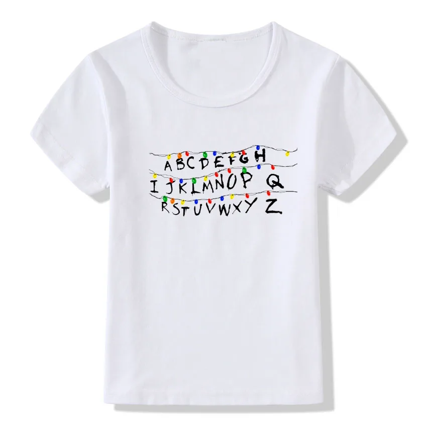 Топы, футболки для детей, новинка года, футболка для странников Детская летняя белая футболка для мальчиков и девочек Летняя футболка с короткими рукавами для малышей - Цвет: C1