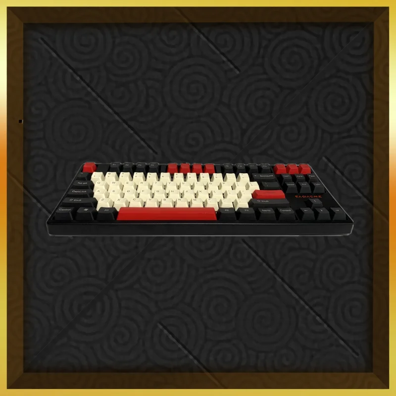 E87C Mehcanical Gaming Keyboard PBT Keycaps LED White Backli MX Blue/Red/Brown/Black Switch Hot Swappable All Keys Anti-Ghosting