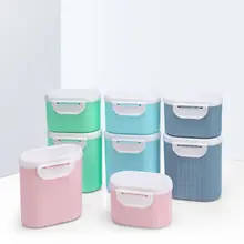 Контейнер для детского молочного порошка с крышками, дозатор для детского молока, чехол для хранения, коробка для кормления детей