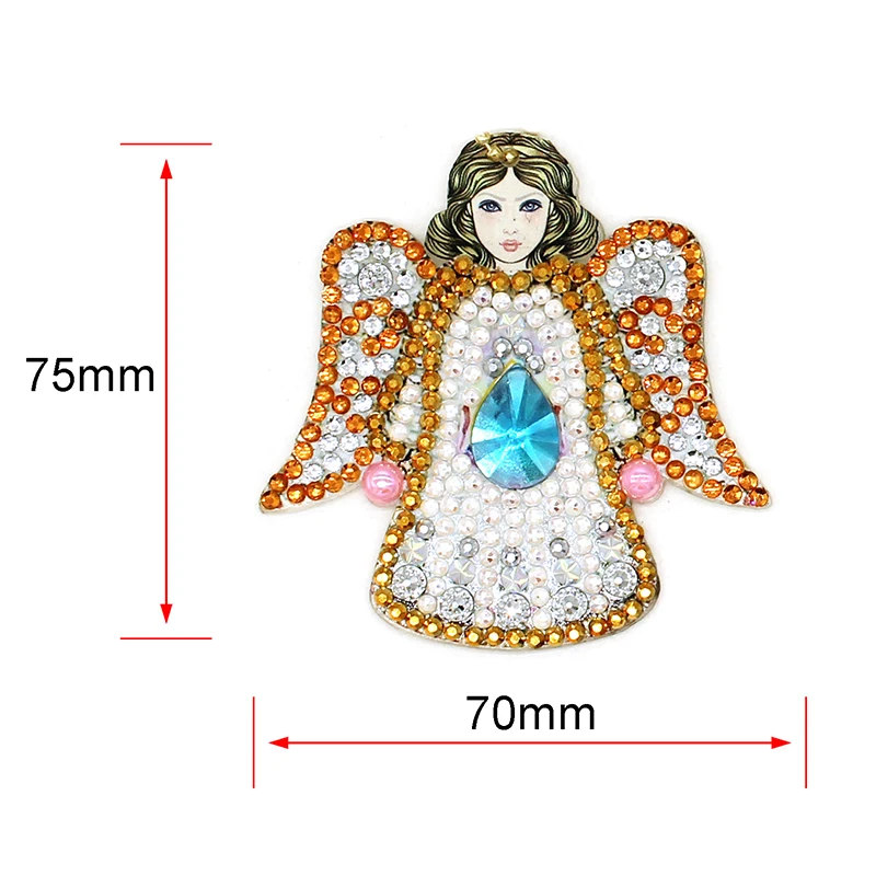 5D алмазная картина брелок горный хрусталь вышивка ангел подвеска «сделай сам» ремесло набор для картин из алмазов крест аксессуары для вышивания