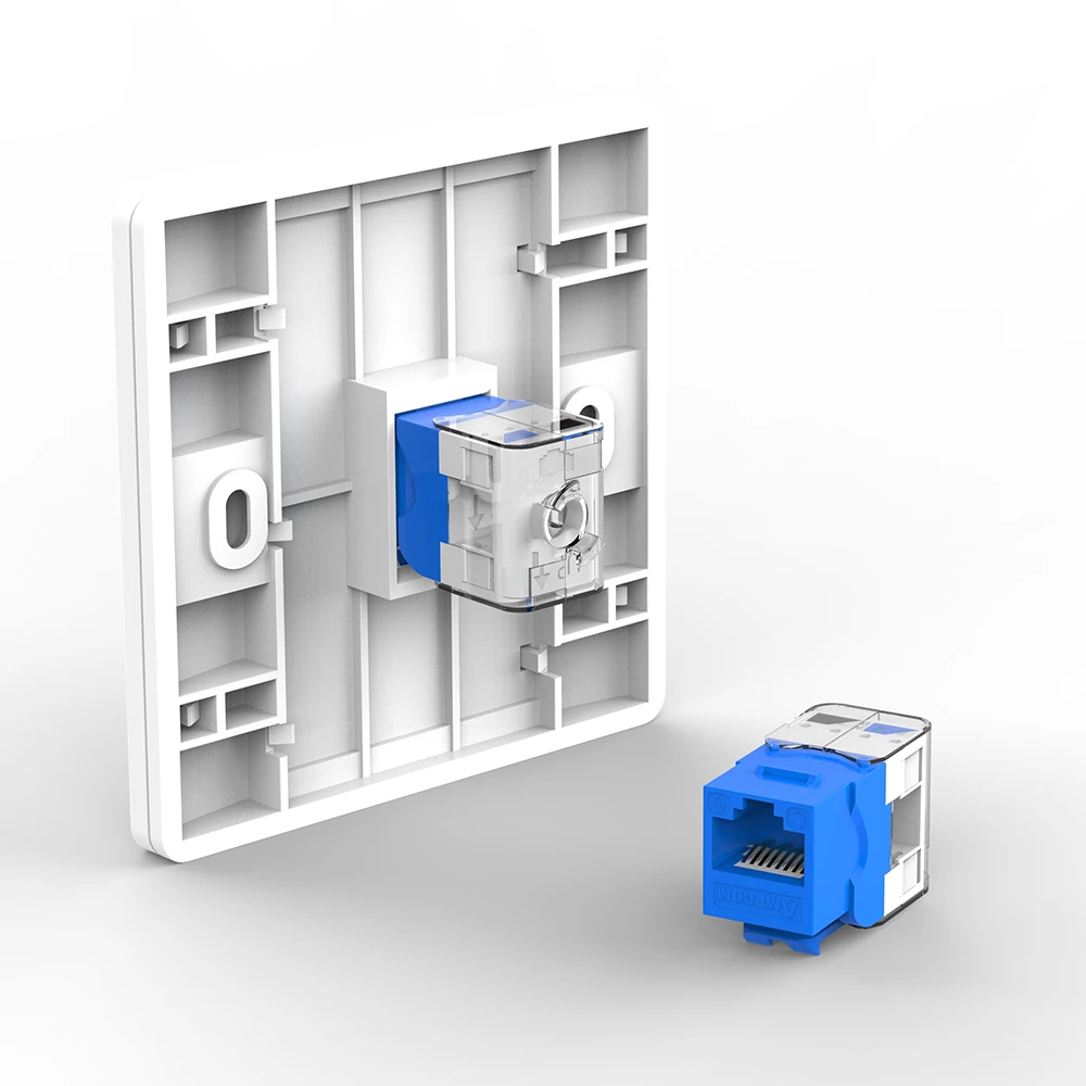 10 шт. в упаковке разъем Keystone CAT5e инструмент RJ45 UTP Jack не требует отверстий модульный