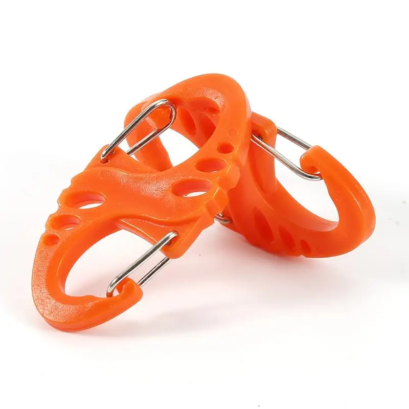 

5Pc Double S-Biner Carabiner Clip Hook Keyring 8 Shape Clasp Buckle clip hang camp hike mountain climb outdoor survive bushcraft