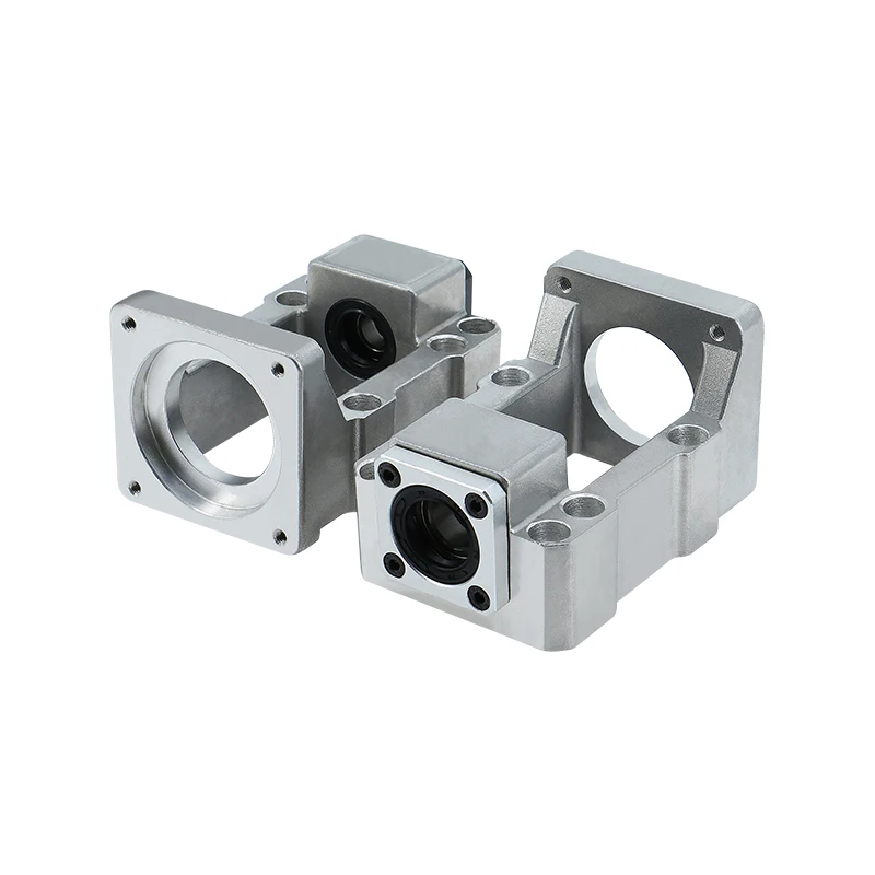 Motor Mounting Bracket Aluminum HM12-57/60-V HM15 Stepping servo motor seat screw support bearing fixed integrated bracket for NEMA23 NEMA 24 engine