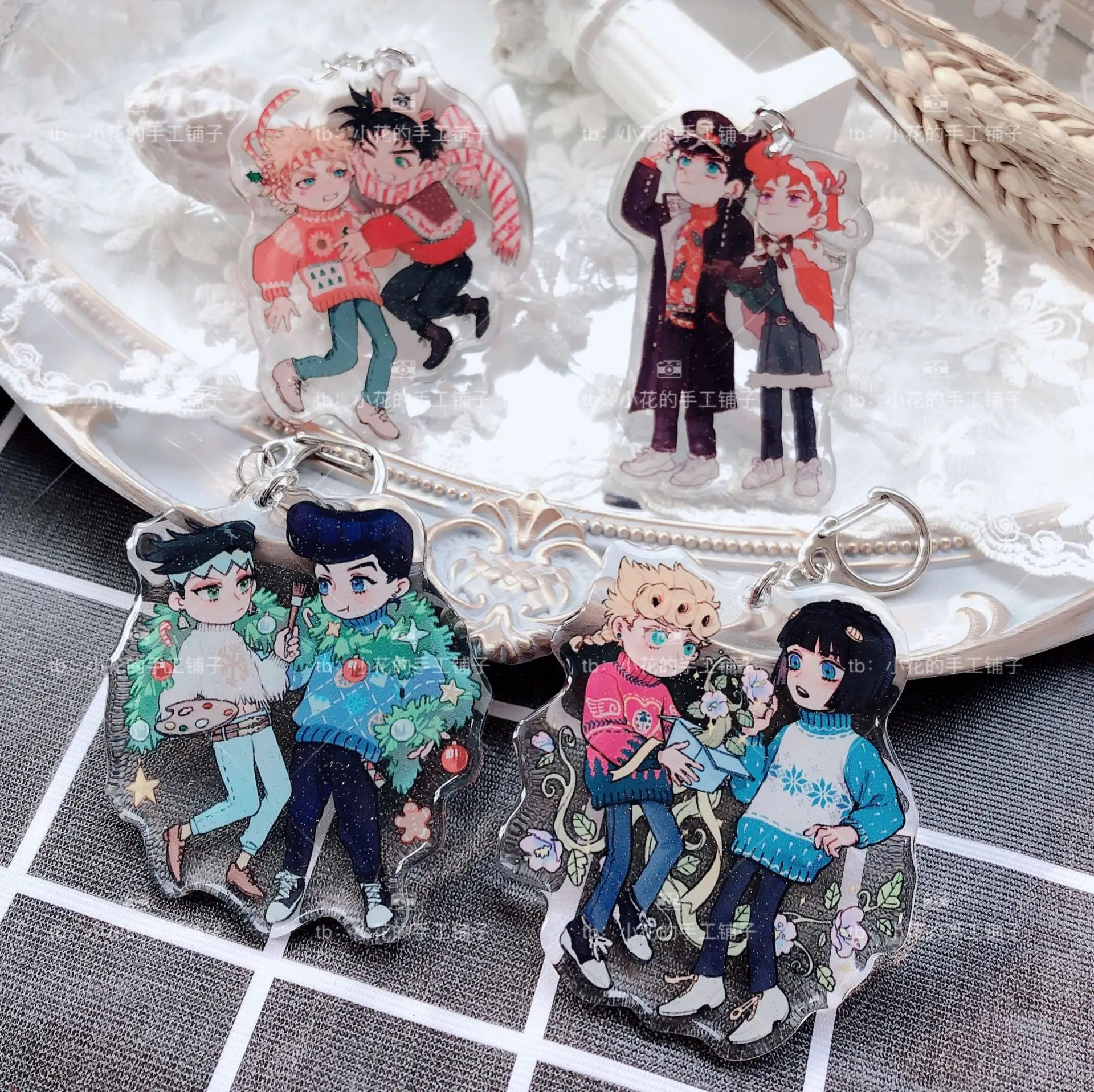 Брелок для ключей JoJos Невероятные приключения Джованна ризотто Неро Рохан кишибе