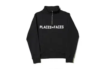 

PLACES+FACES Long sleeves Hoodies Men Women Streetwear Hip Hop Lil Peep P+F High Quality hoodies Kanye West PLACES FACES Hoodie