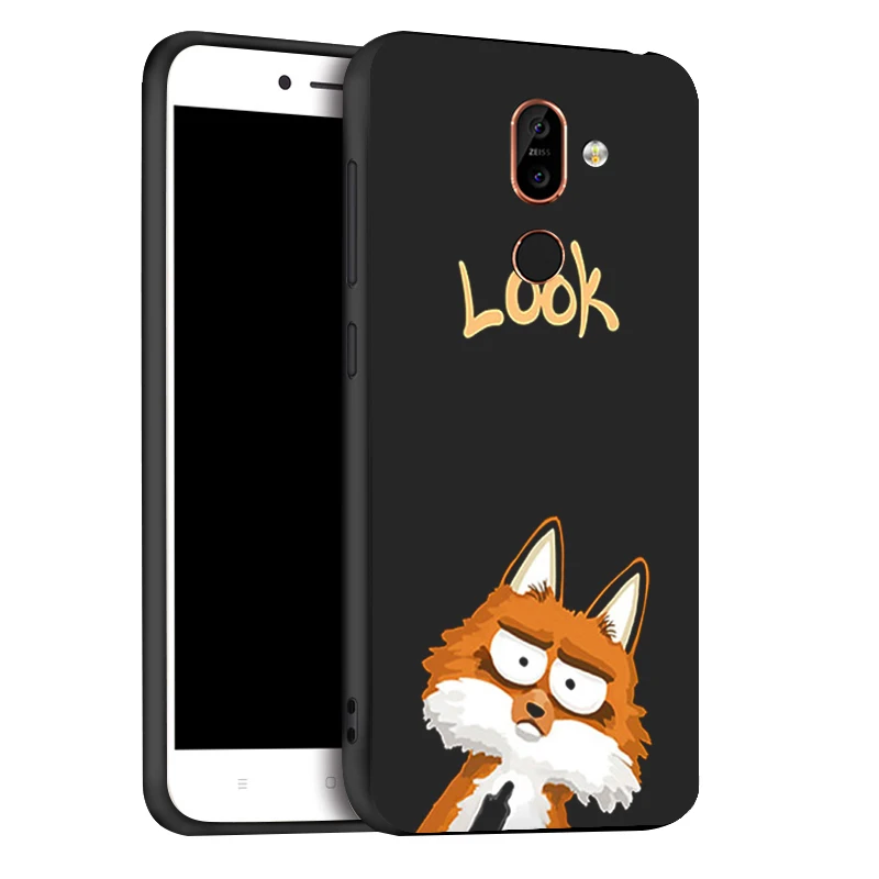 Ojeleye мягкий чехол для Nokia 7,1 Plus, модный черный силиконовый чехол для Nokia 9 PureView 7,1 6,1 3,1 Plus 5,1 7, бампер - Цвет: x077