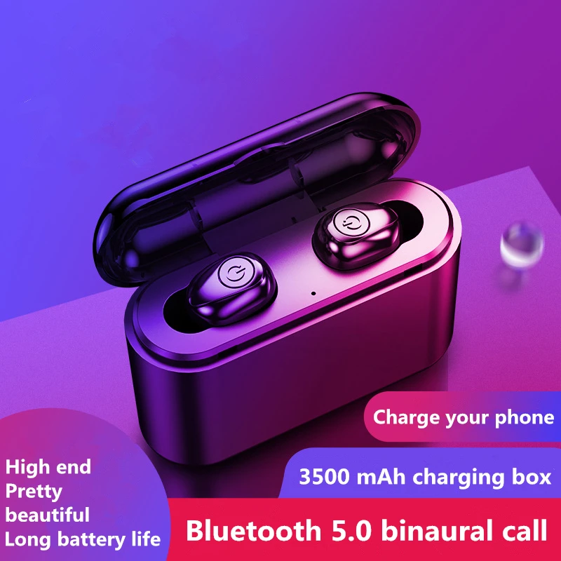 X8 tws Беспроводные Bluetooth 5,0 наушники спортивные мини бинауральные невидимые X9 наушники долгого ожидания подходят для iphone Android телефон