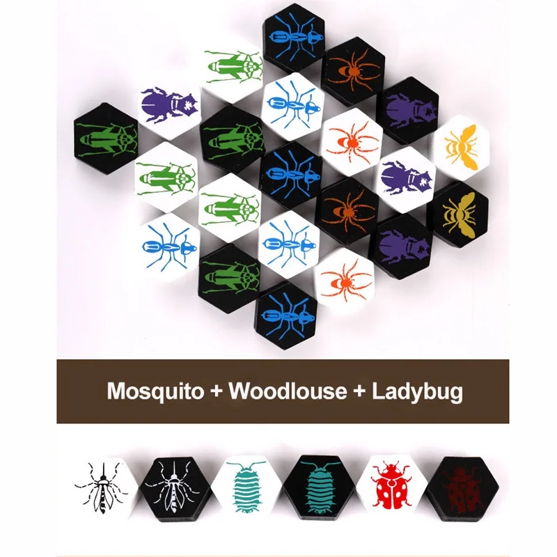 Hive Insect Chess Funny 2 Player Board Game Entertainment Wooden Educational Toys For Family Party Friend Children Gift With Box