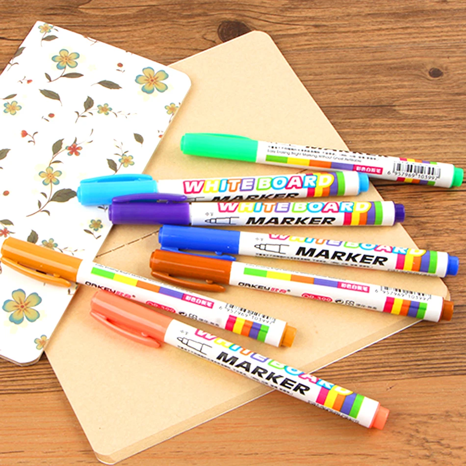 12 шт./лот цветная ручка для изготовления белой доски жидкий мел Стираемое стекло