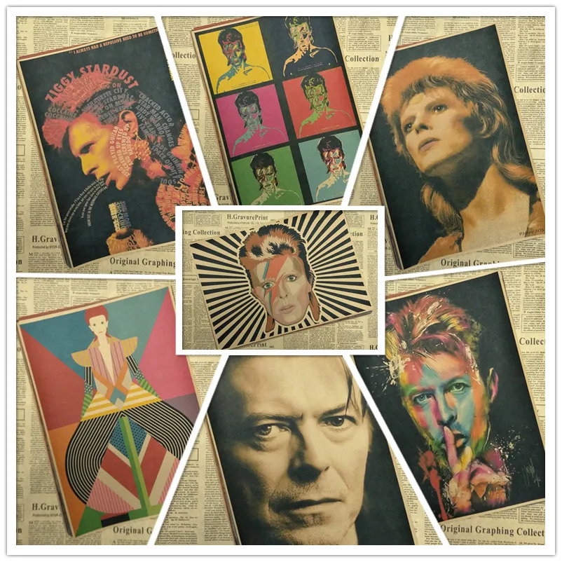 Винтажные постеры Rock Music David Bowie для дома бара декор гостиной крафт бумага