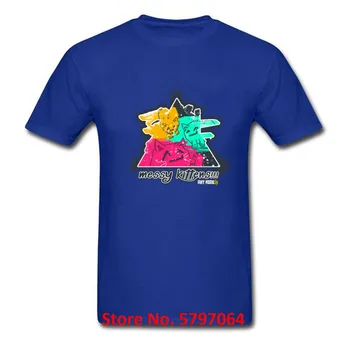 

Messy Kittens Print Men Cute T-Shirt Art Mode Cartoon Tops & Tees Quality No Fade 100% Cotton Black Summer Clothing Tshirt