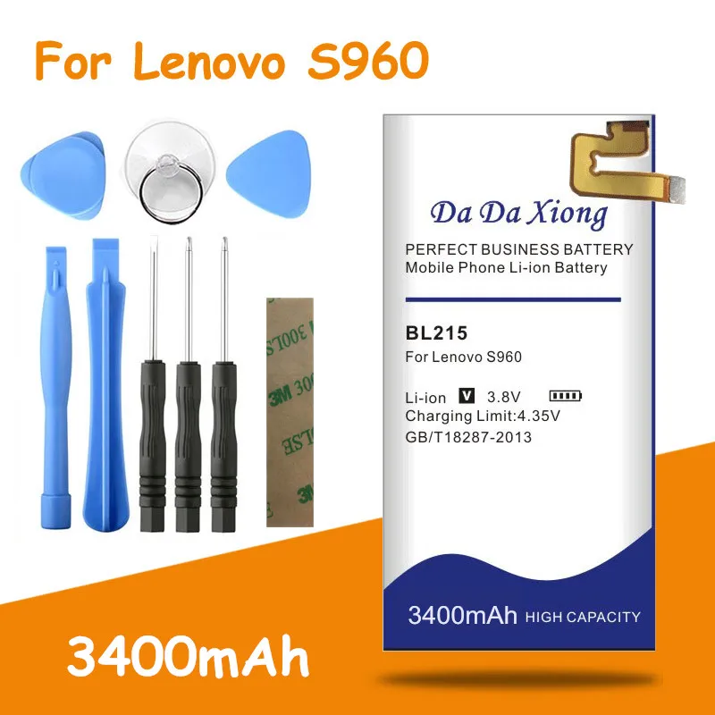 Бесплатная доставка 3400 мА/ч BL-215 BL215 батарея для Lenovo VIBE X S960 S968T Замена batteria +