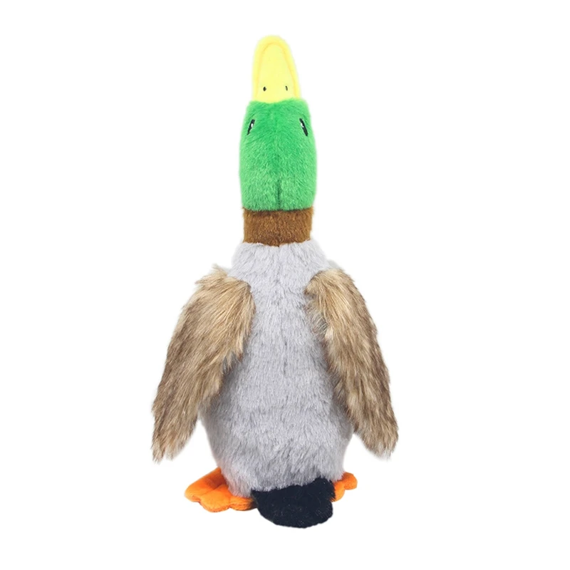 1xduck toy 28cm Игрушки для домашних животных, забавная плюшевая утка, свинья, слон, игрушки для щенков, пищащая звуковая жевательная игрушка, подходит для всех домашних животных, чтобы удалить скуку - Цвет: 1xduck toy 28cm