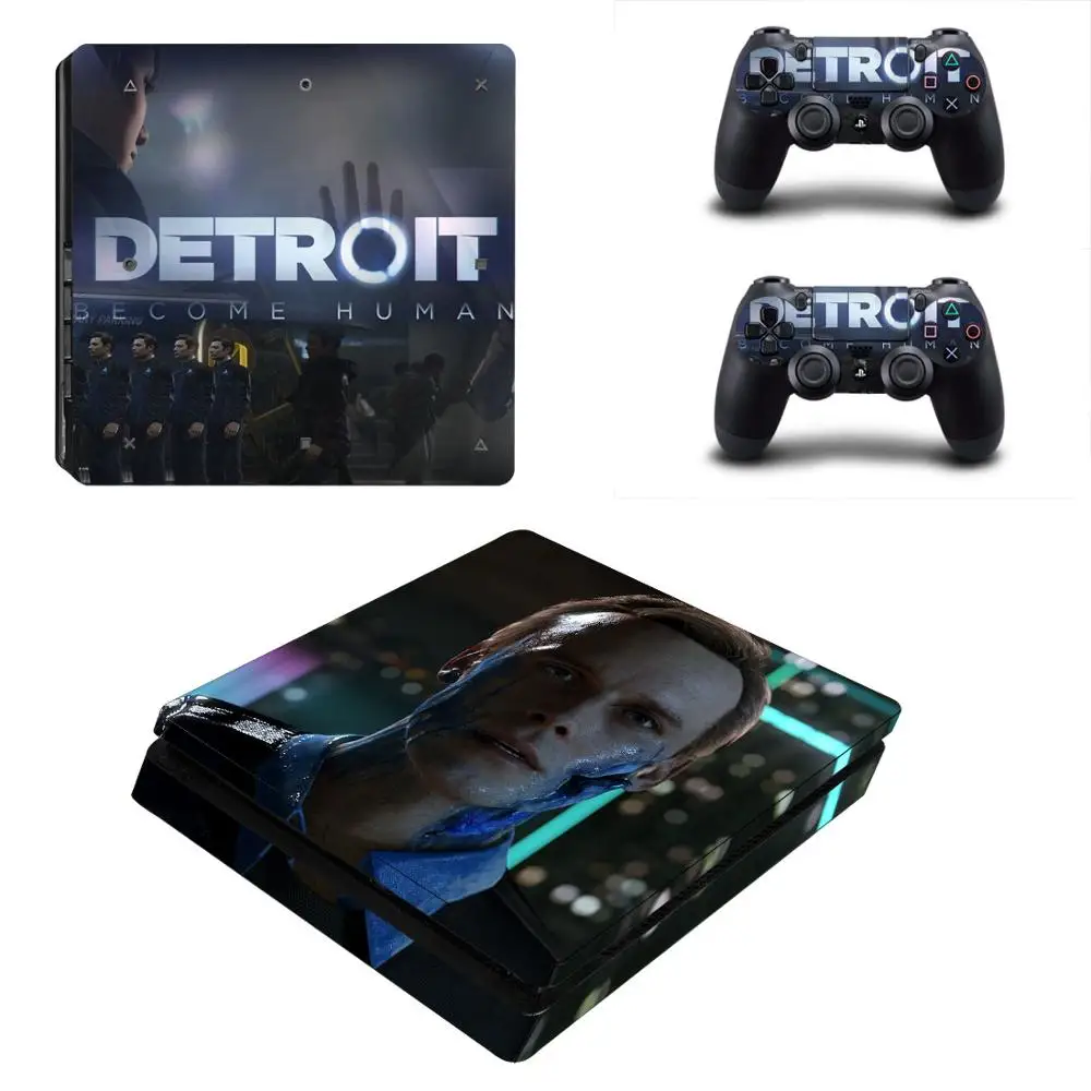 Detroit стать человеком PS4 Slim sticker s Play station 4 наклейки кожи наклейки для playstation 4 PS4 Slim консоль и контроллер кожи - Цвет: YSP4S-2165