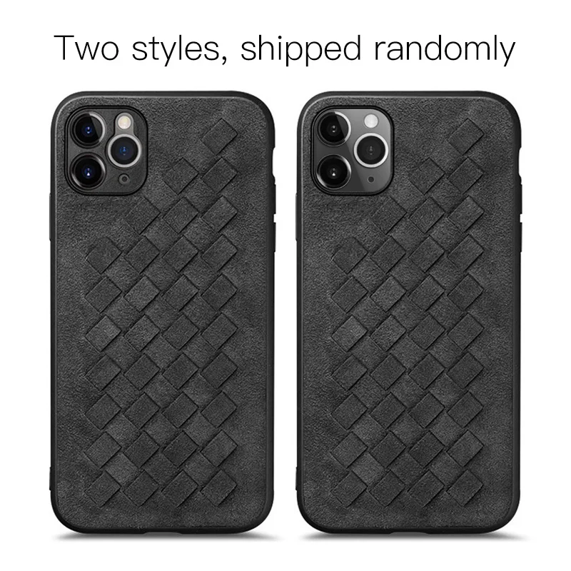 YMW ALCANTARA Weave Case for iPhone 12 Pro Max mini 11 X Xr Xs Max 7 8 Plus Luxury Artificial Leather Phone Cases Cover