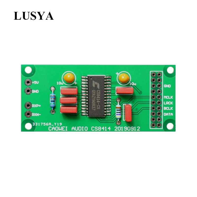 Coaxial do Receptor Digital de Lusya Giratória do cd Cs8414 para a Saída de Sinal Khz para Receber o Sinal T1079 da Plataforma Placa Coaxial I2s 96