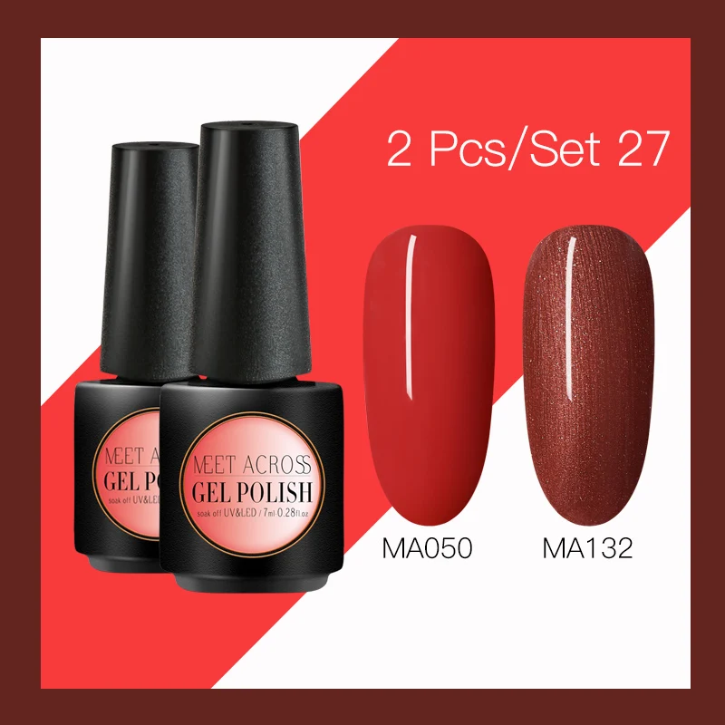 BS04539S04621 Набор гель-лака для маникюра, долговечный, Vernis, верхнее покрытие, УФ светодиодный Гель-лак, впитываемый, для ногтей, художественный Гель-лак для ногтей - Цвет: BS04539S04621