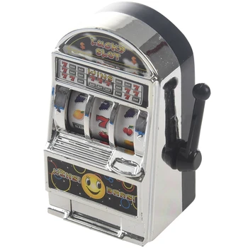 

Mini Casino Jackpot Fruit Slot Machine Money Box Game Toy For Kids Adult Decompression Toys Slot Machine Toy Silver