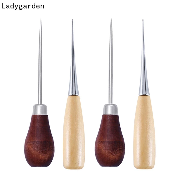 Awl Sewing Leather Tools Wood  Wooden Tent Sewing Awl Shoes - Wooden  Handle Diy - Aliexpress