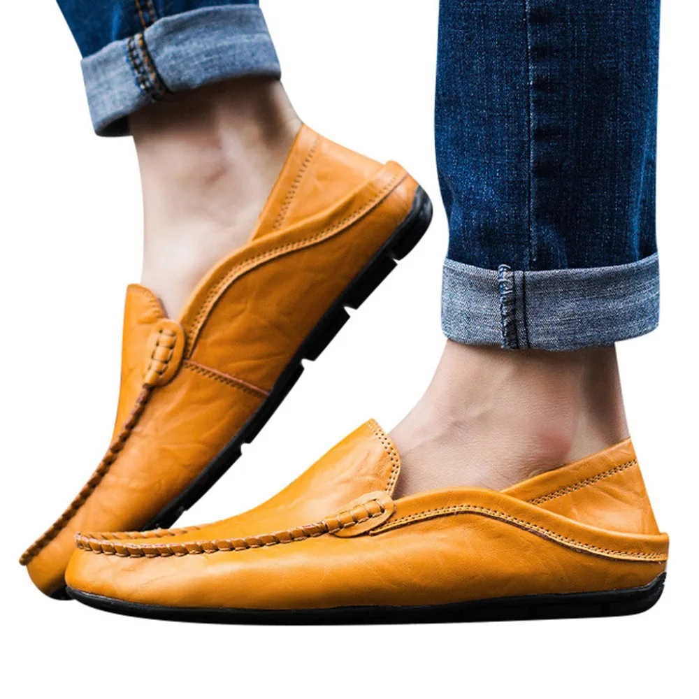   Leather Shoes Men Sneakers Loafers Summer Casual Elegant Driving Mens Shoes Classic Loafers Boat Shoes  zapatos de hombre (18)