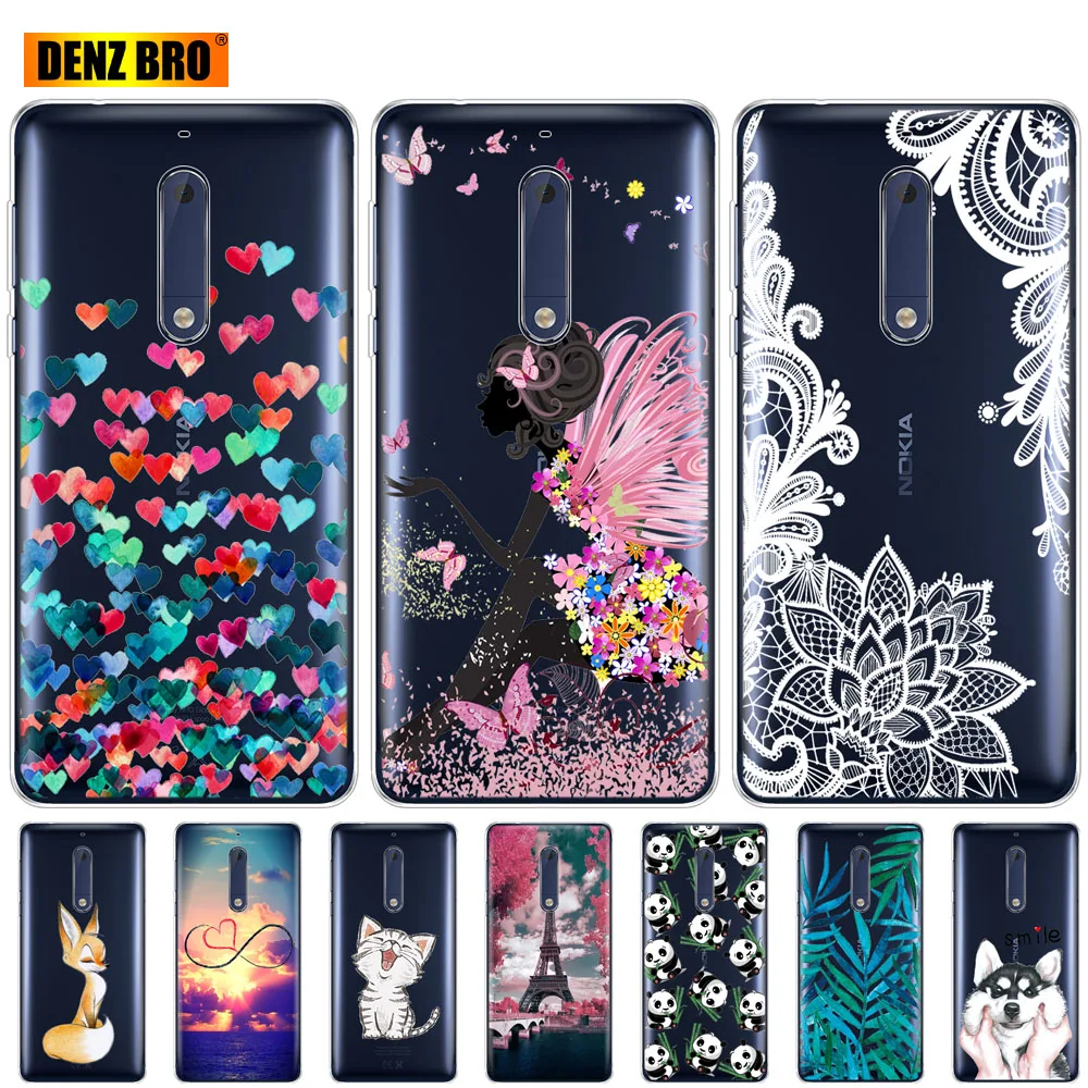

Silicone phone case for Nokia 1 2 2.1 3 3.1 5 5.1 plus 2018 soft tpu back cover shockproof Coque bumper housing