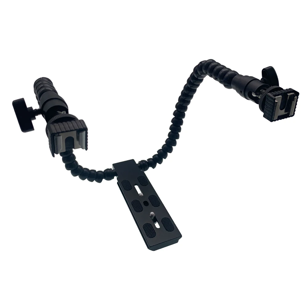 

Kaliou Shuangfeiyan bracket flexible dual-arm camera flash bracket two brackets mounted hot shoe flash photography